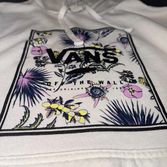 Vans Off The Wall Women’s Hoodie Sweatshirt | Size Small | Off-White | Skater - Picture 4 of 12